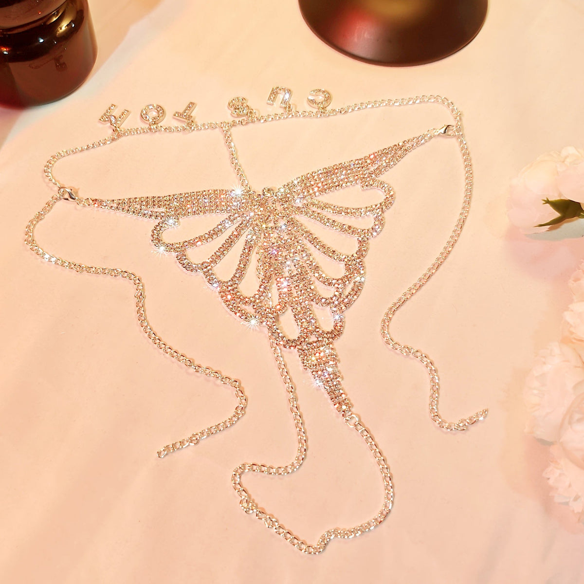 Kierstin — Strass Lingerieset detail